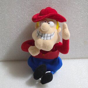 Stuffins Dudley Do Right Rocky and Bullwinkle Mountie 1999 Plush Bean Bag 8"